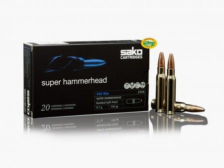 SAKO Munition Kal. 30-06 spr. 180 gr. SUPER HAMMERHEAD 236A