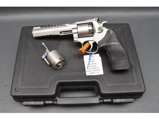 Spohr Modell L562 Tactical Division Stainless, 6", Kaliber 357 Magnum, mit Wechseltrommel, Neuware