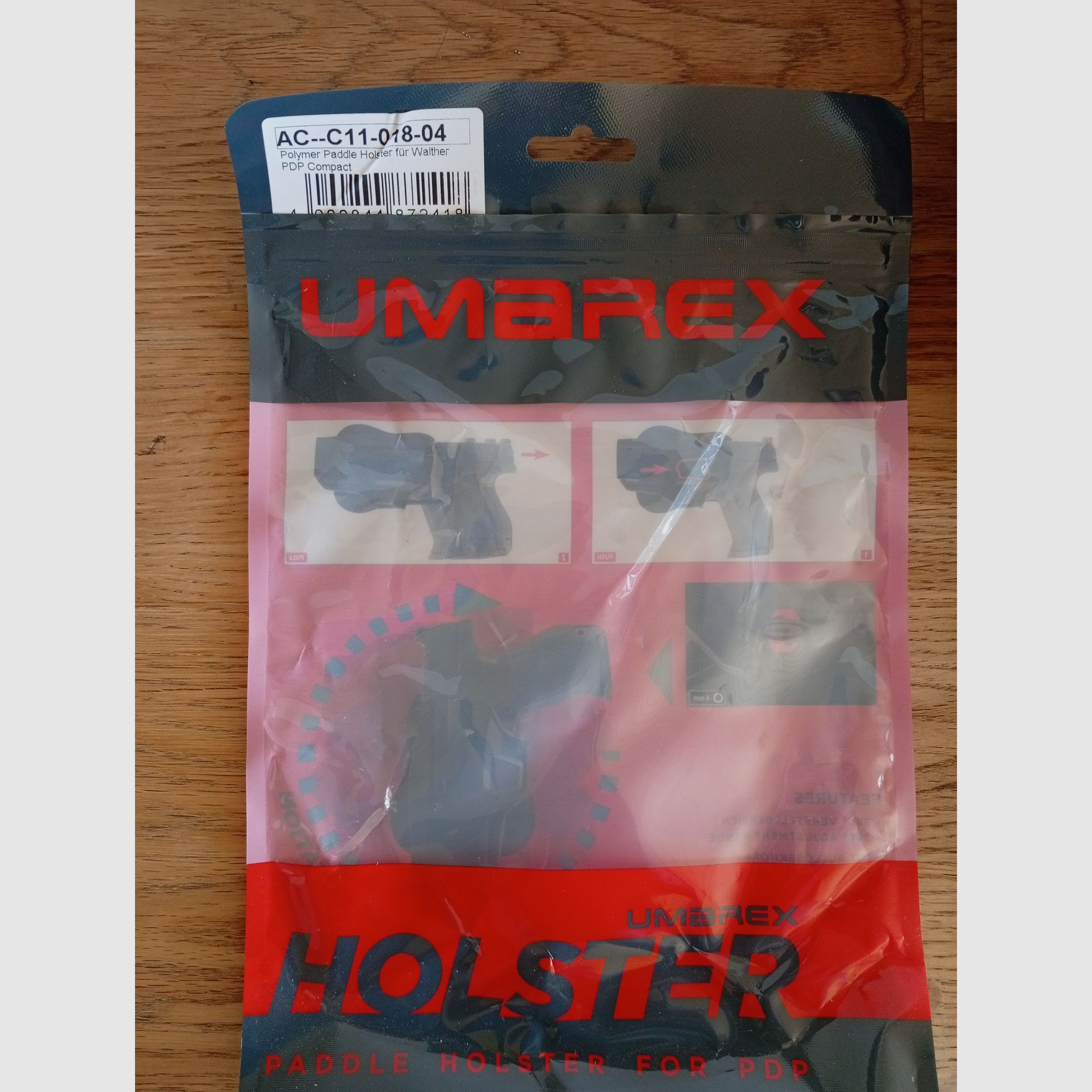 Funda de polímero Umarex / funda de cinturón para Walther PDP