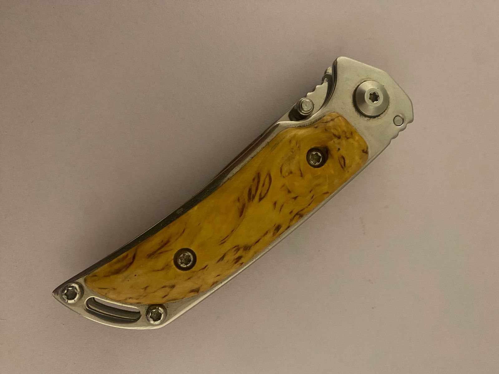 Einhandmesser Marttiini MFK-2 W Stainless Steel 420C, gebraucht 