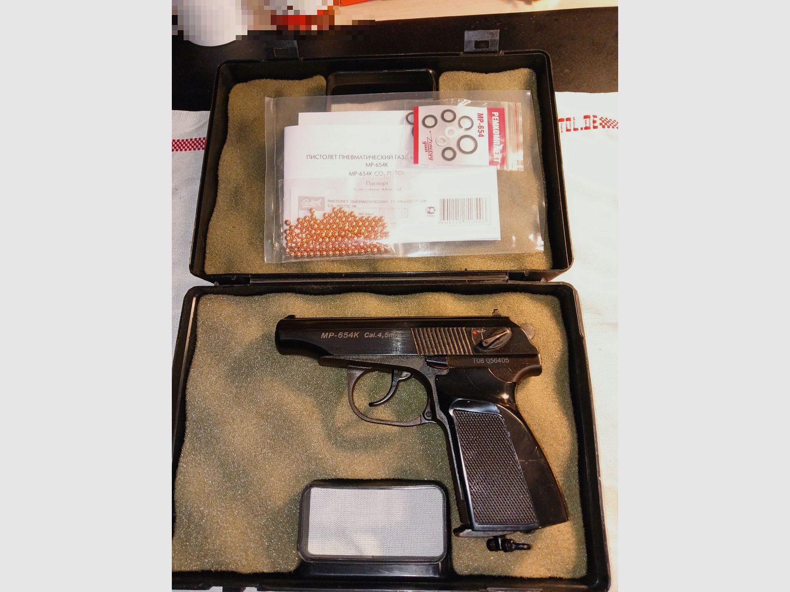 Baikal MP 654 K Makarov T08, CO2 4,5 mm BB ,  in sehr gutem Zustand, perfekte Funktion TOP, Bild 1 von 20