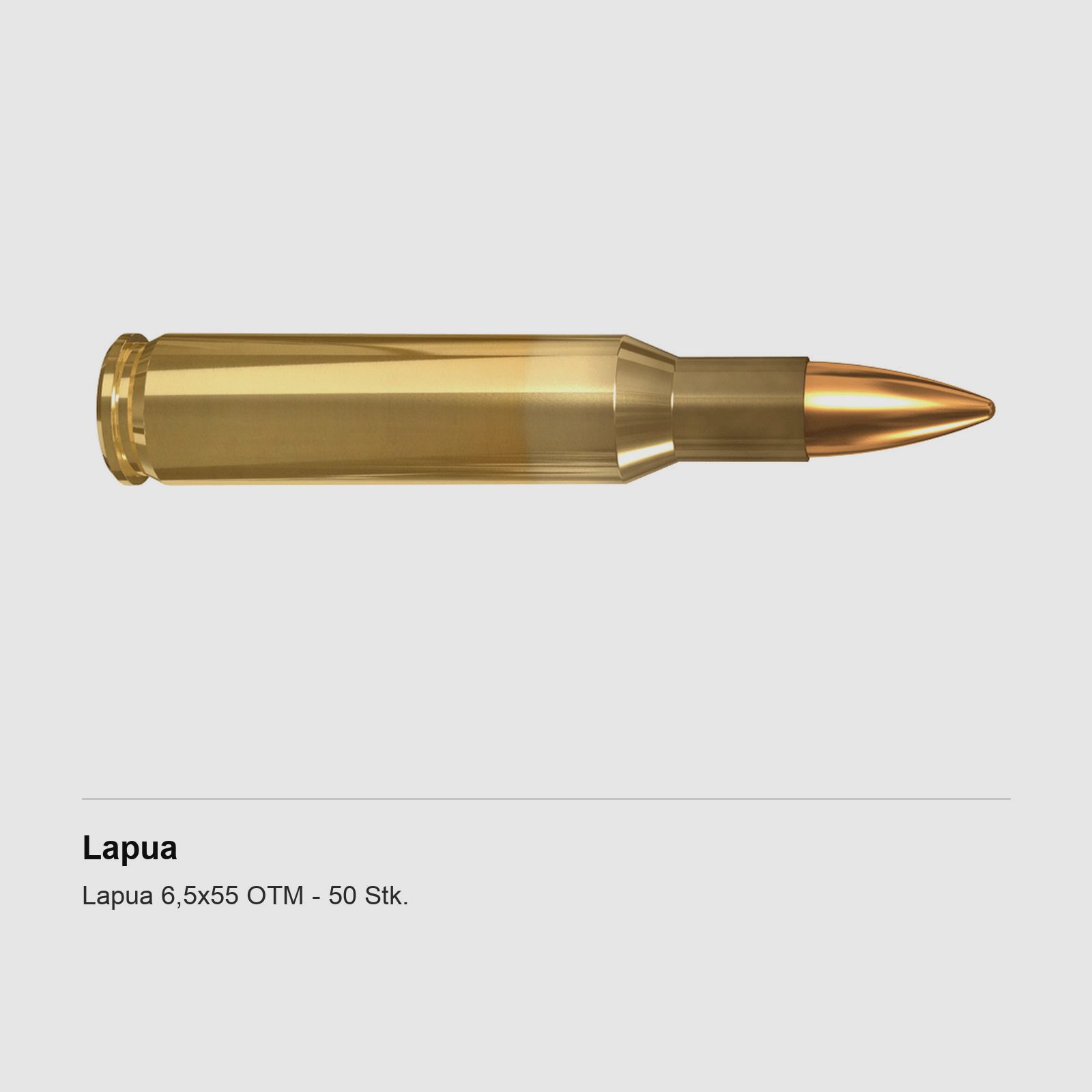Lapua 6,5×55 Swedish 100 gr Scenar – 50 Stk.