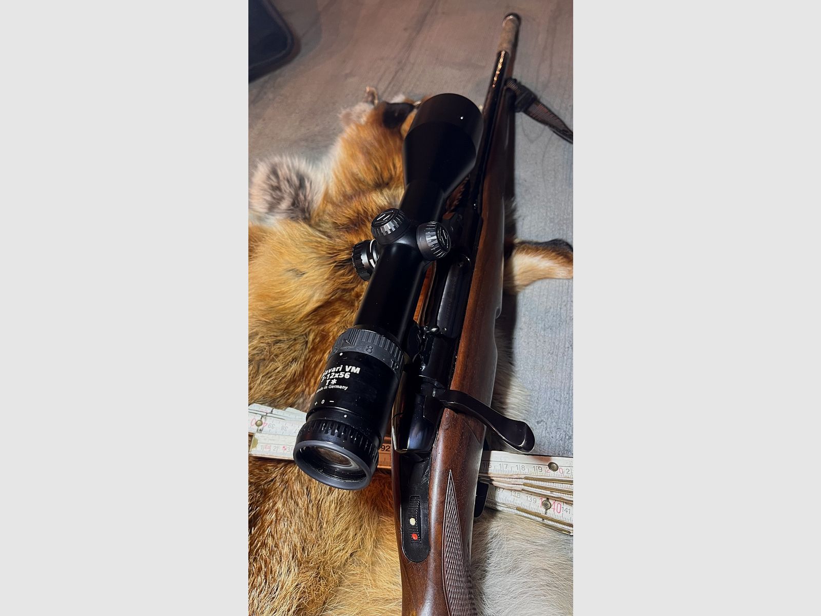 Steyr Mannlicher SBS 7x64, Zeiss Diavari VM 3-12x56 gwint na lufcie M14