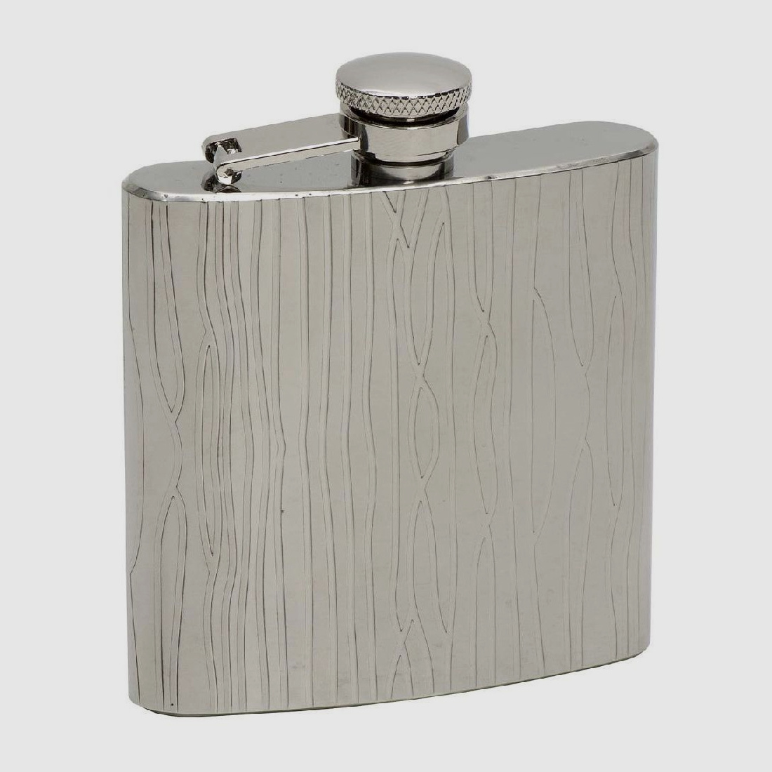 Flachmann Edelstahl, Bambusm.