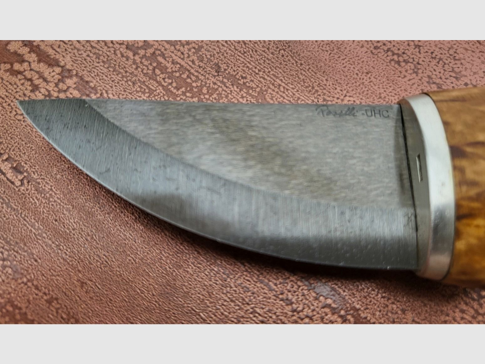 Roselli Grandfather Knife, Wootz Klinge, Silber Ferullen
