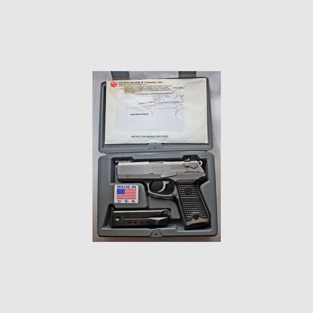 RUGER P94 DC PISTOLE 9mm Luger - komplett mit allem Zubehör