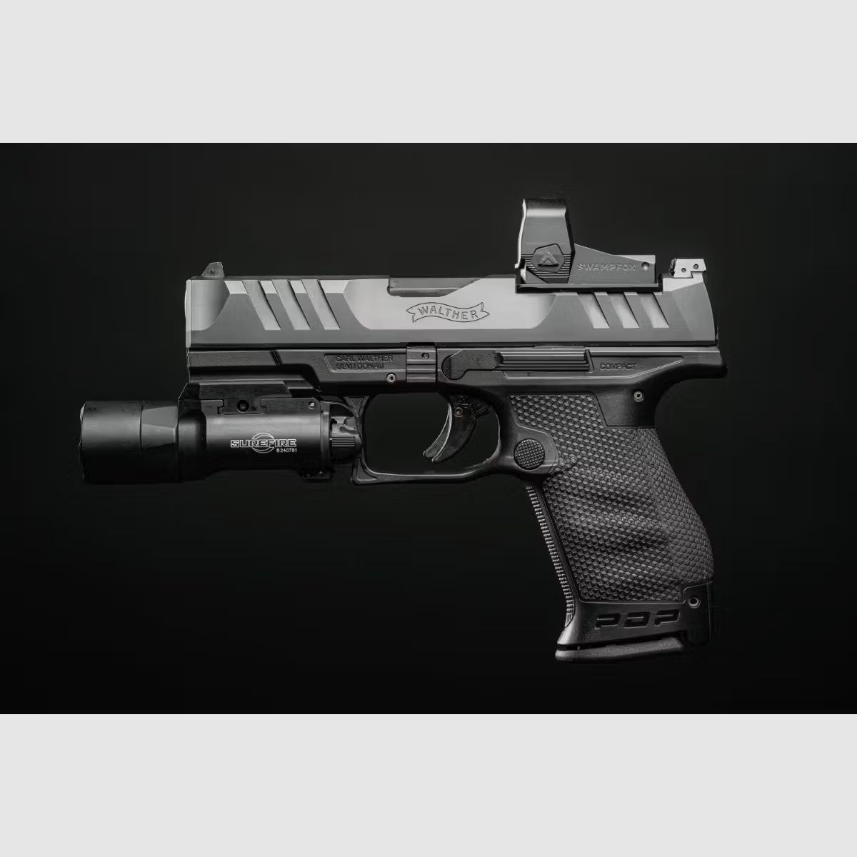Swampfox Liberty II 1x24 RMR Reflexvisier - 4-in-1 Multi-Reticle, rot