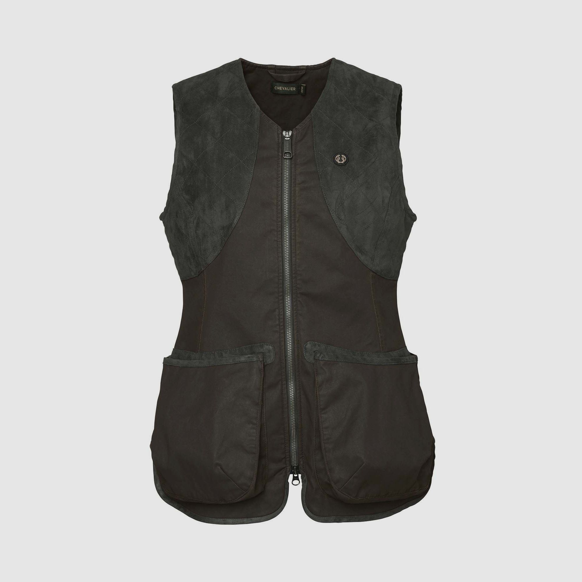 Chevalier Vintage Dogsport Vest Dames Leer Bruin 34W