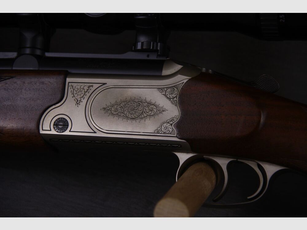 Simson Suhl BBF; break-action rifle / hand lever & muzzle brake!