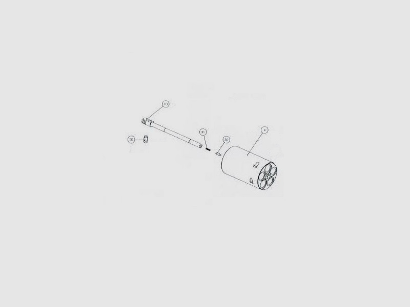 Drum axle BFR Long