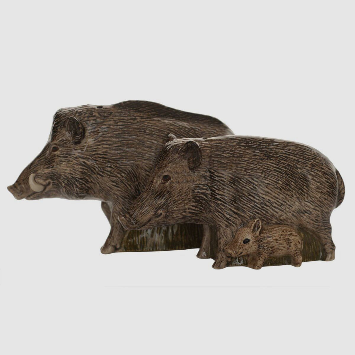 Lovergreen Porzellan Motiv Wildschwein Salz- und Pfefferstreuer