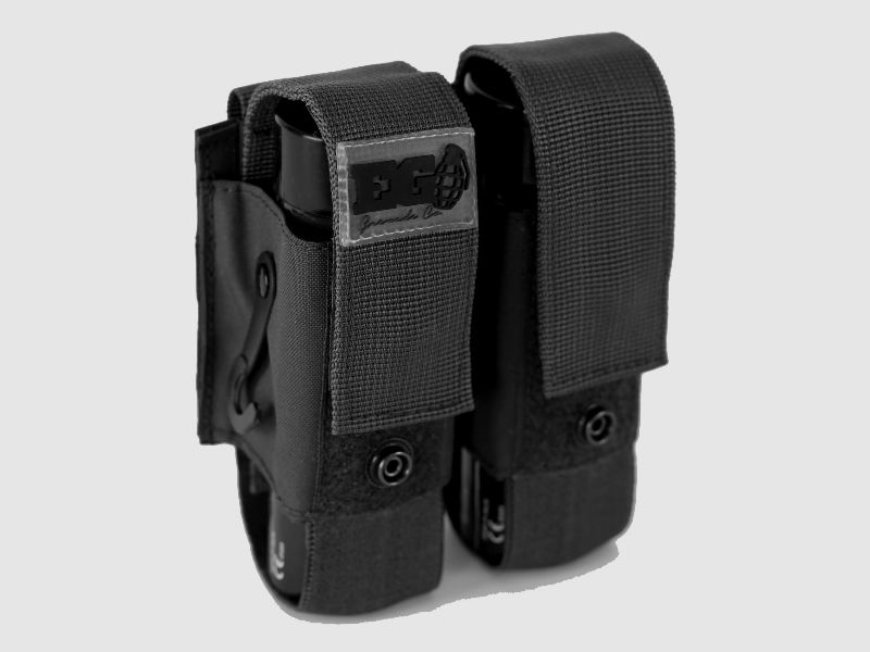 Enolagaye Rauchgranaten Molle-Doppel-Tasche (schwarz)