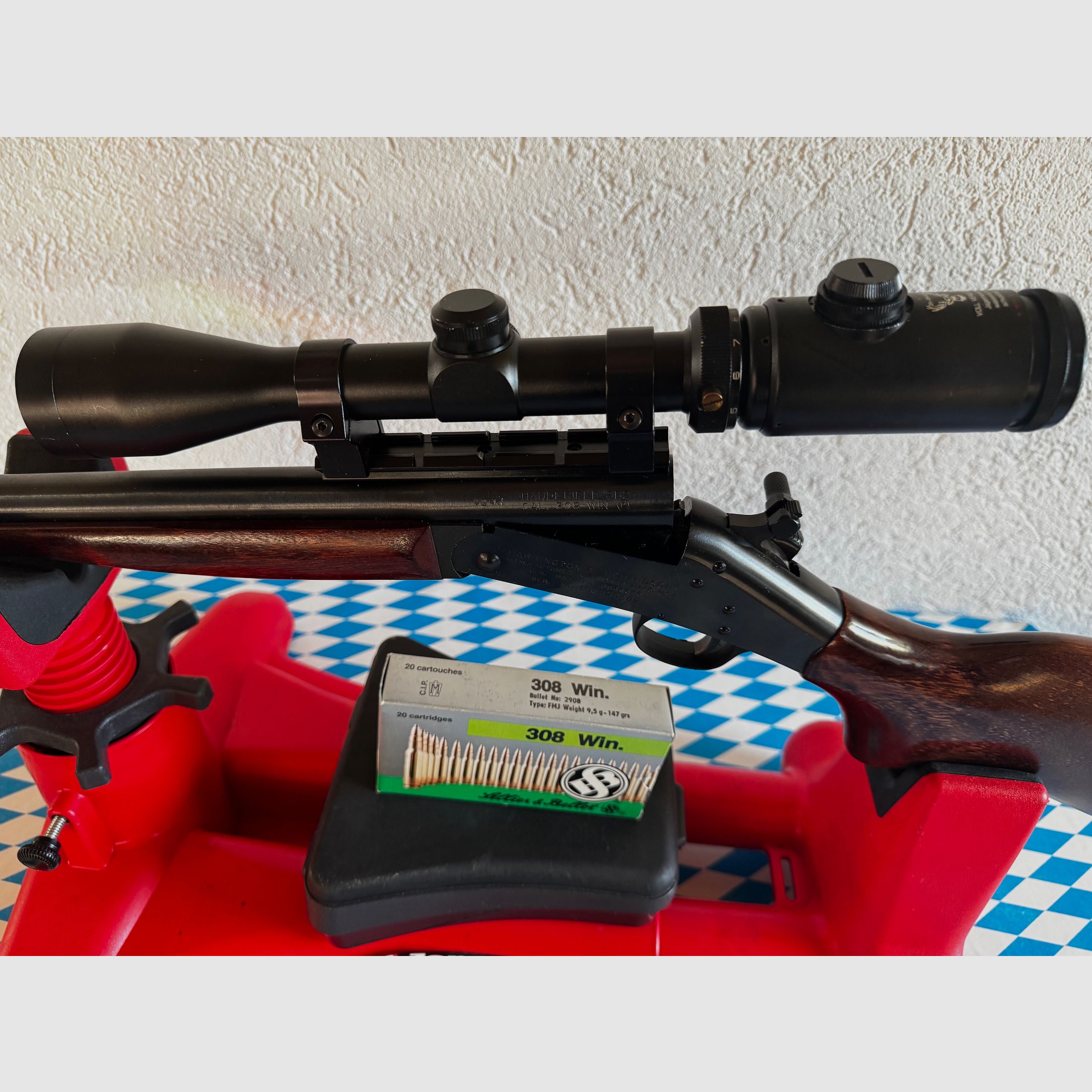 Harrington & Richardson SB2 Handi Rifle / Hahn-Kipplaufbüchse 22" in 308win