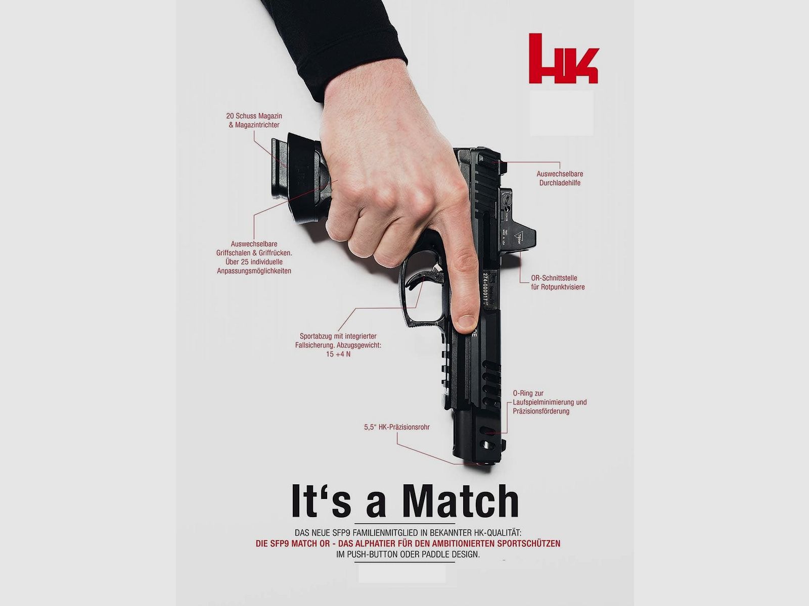 Pistola H&K SFP9-SF OR MATCH, imagen 2 de 2