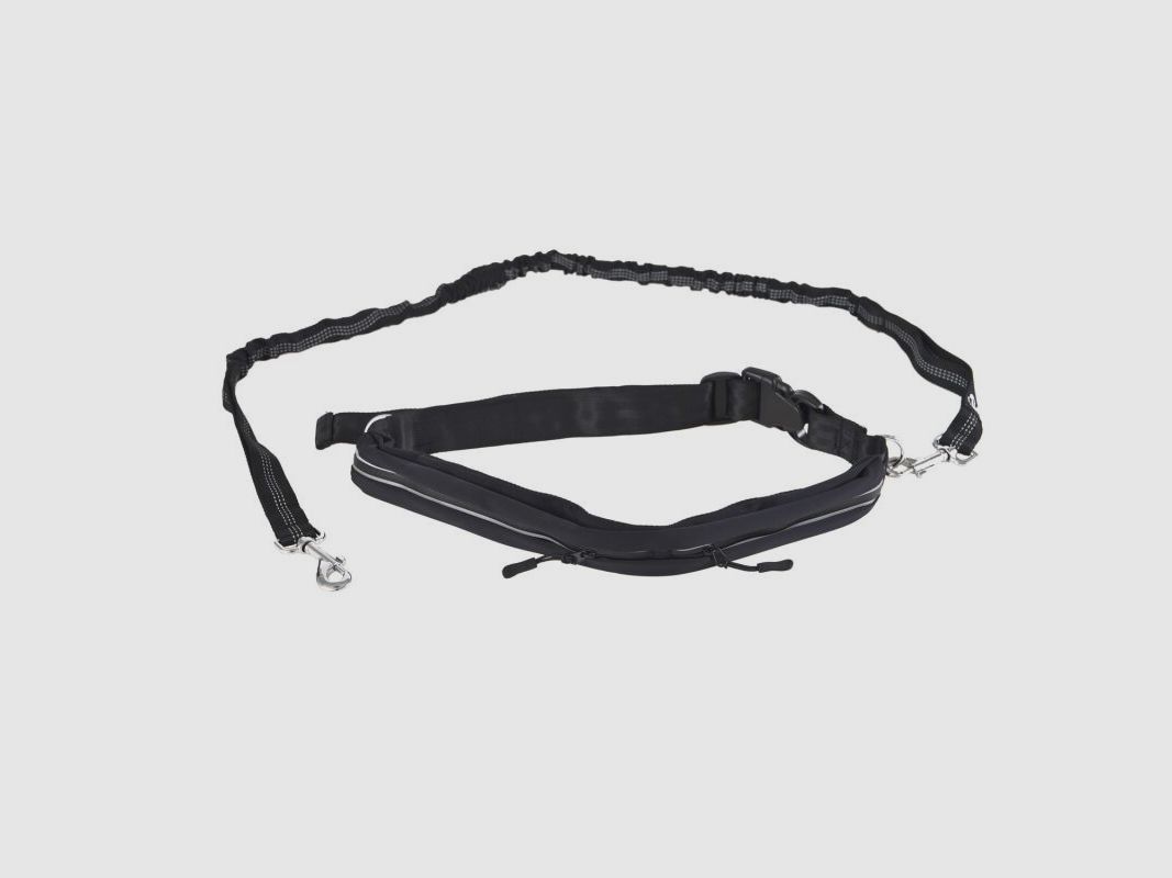 Farm-Land Freihand-Leine / Joggingleine, schwarz