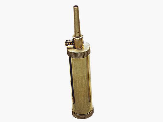Luxury tubular powder flask with valve Cal. .44