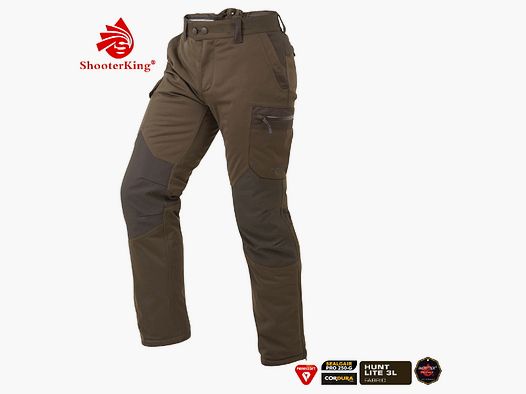 Shooter King Hose Huntflex Primaloft Winter  Braun-Oliv