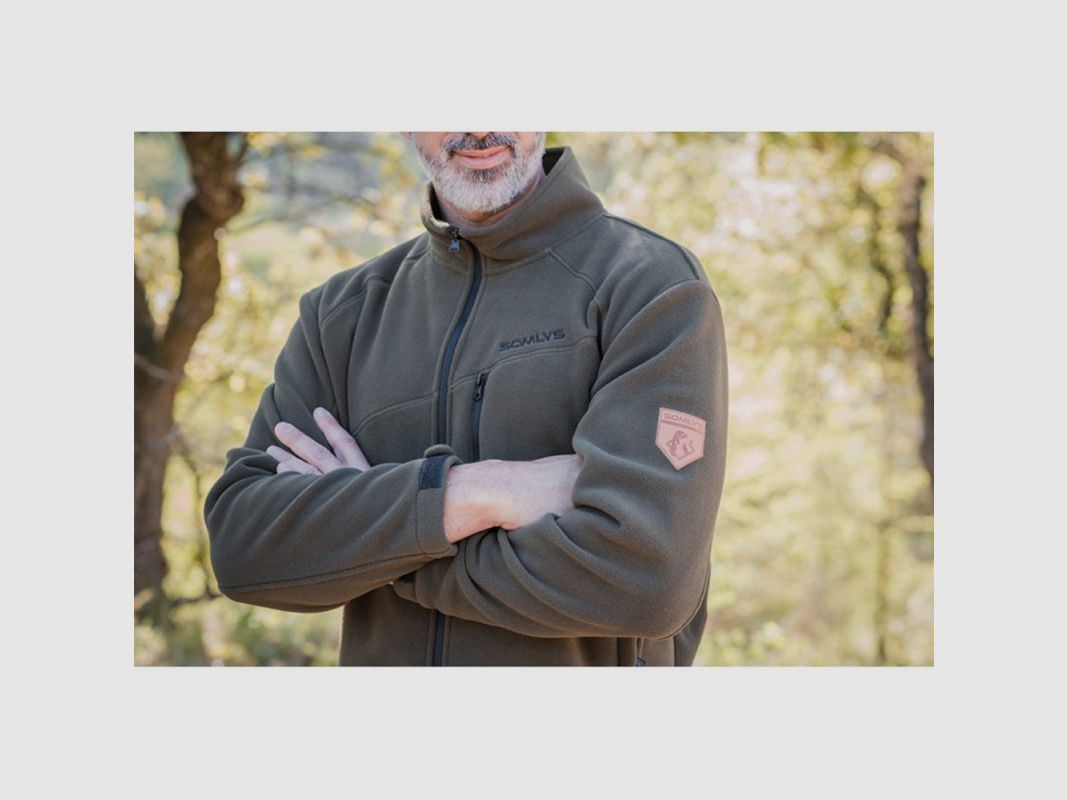 VESTE POLAIRE SOMLYS HAUTE DENSITÉ VERT, image 3 sur 4