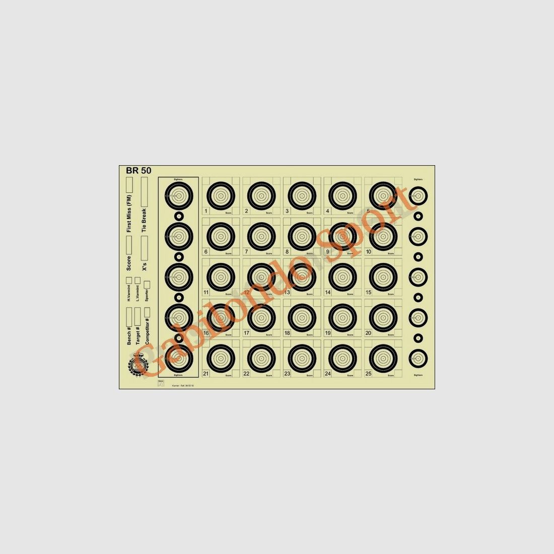 BR-50 targets (pack of 100)