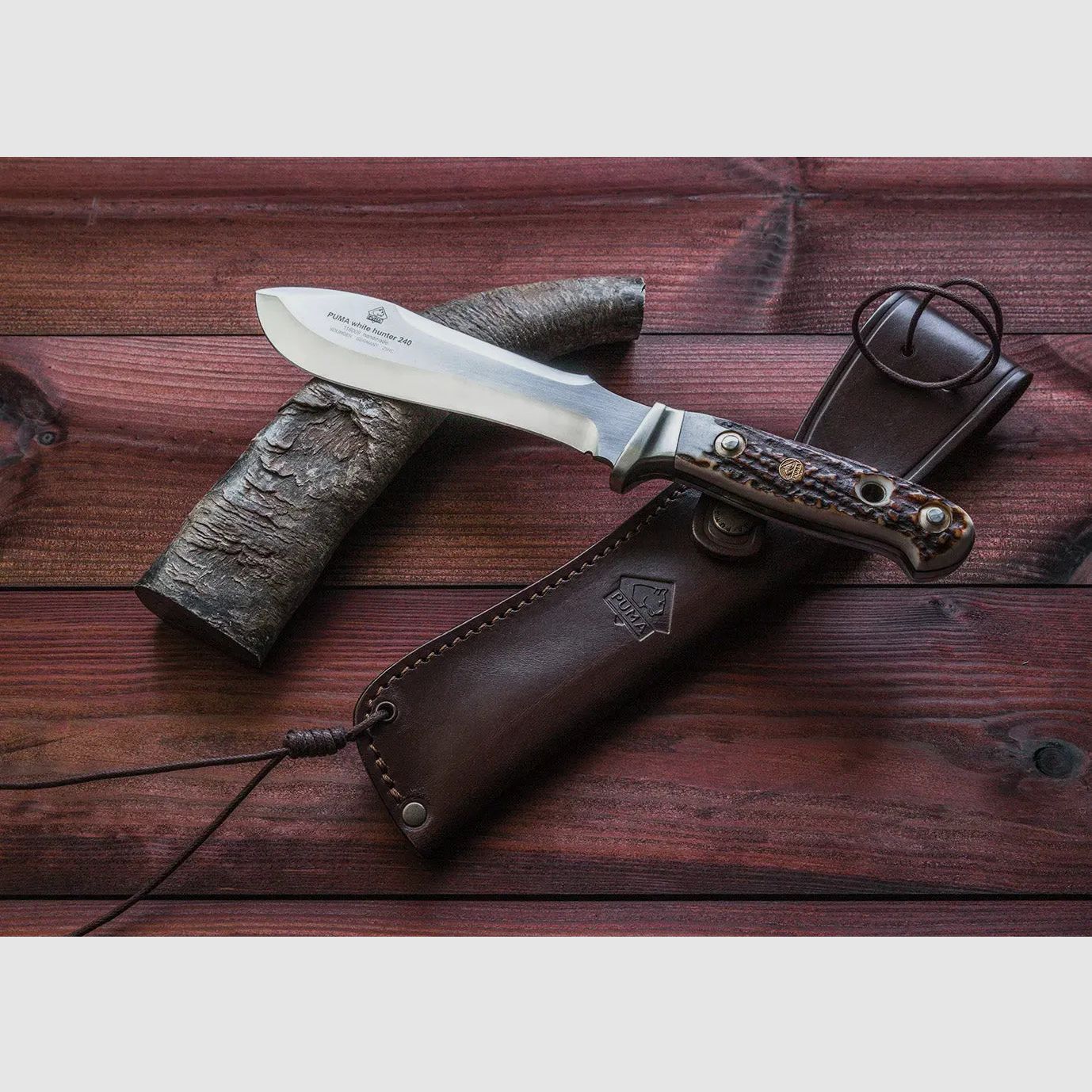 PUMA cazador blanco 240, cuerno de ciervo