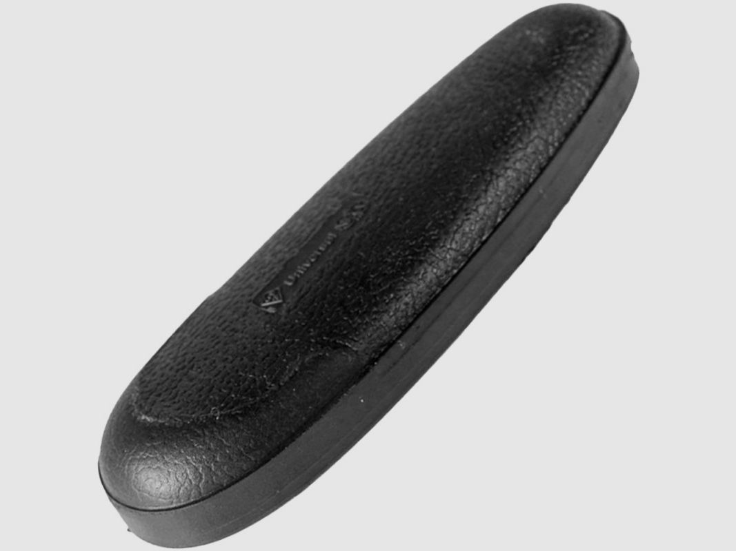 Wegu-GFT Old English elastische zwarte kolfplaat 136 × 44 mm, dikte 17 mm