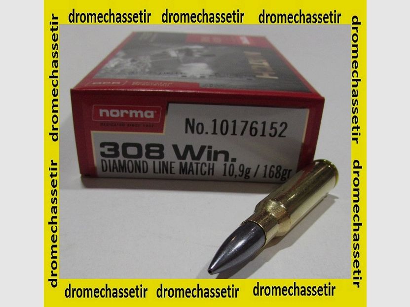 Box mit 20 Patronen Norma Diamond Line Match, Kal. 308 Winchester, 168 Grain, Bild 1 von 2