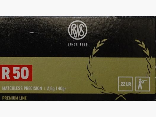 RWS .22lr R50 40grs - 50 disparos