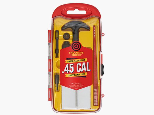 Shooter's Choice .45 cal Gun Cleaning Kit incl. FP-10 Lubricant Elite CLP (8-32) (SHF-SRK-45)