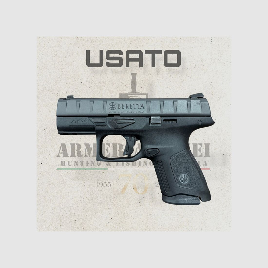 GEBRUIKT – PISTOOL – BERETTA MOD. APX COMPACT kal. 9×19, afbeelding 1 van 4