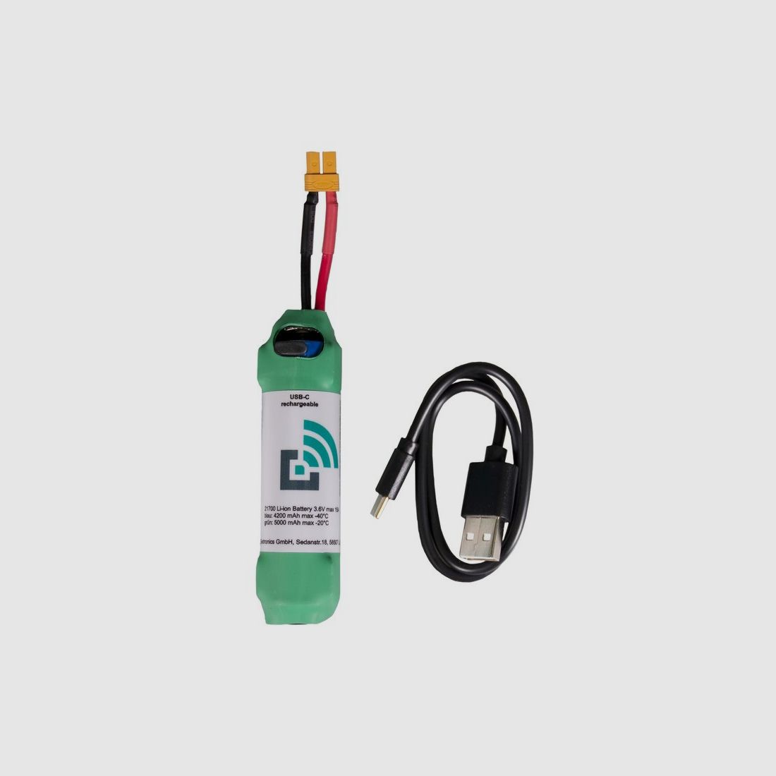 Batteria di ricambio per segnalatore Trapmaster con connettore giallo