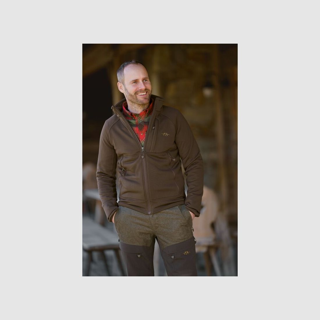 Blaser Herren Fleecejacke Kuno Braun