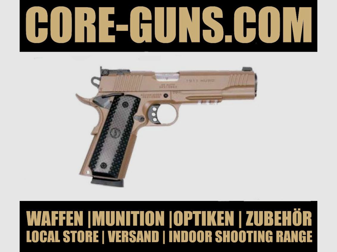 Schmeisser Hugo 1911 Pistool, Kaliber 45 ACP FDE 5" direct beschikbaar, verzending +20€