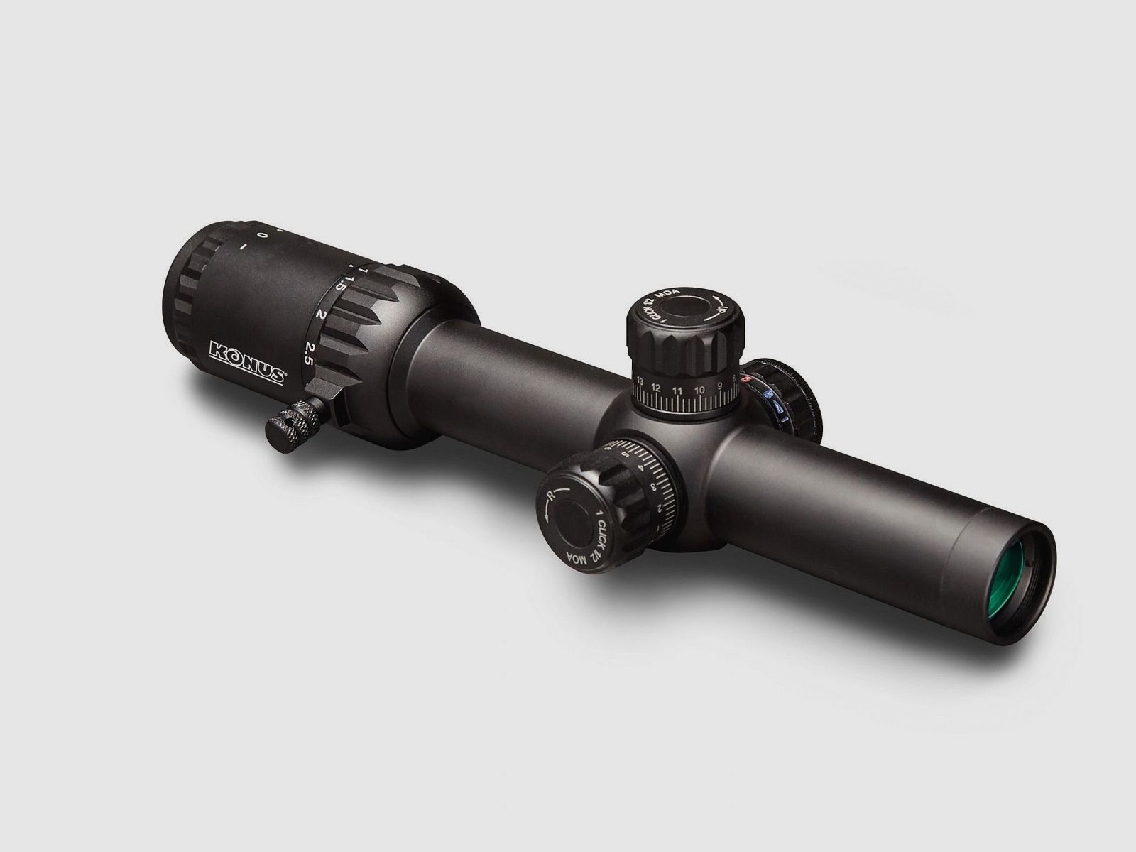 KONUS EVENT - 1-10x24 reticle Circle Dot illuminated selectable blue / red