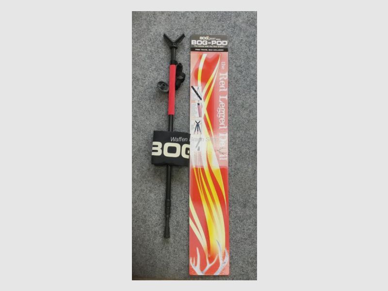 Zielstock Einbeinig von  BOGgear BOG-POD ausziehbar von 75cm auf 180cm.