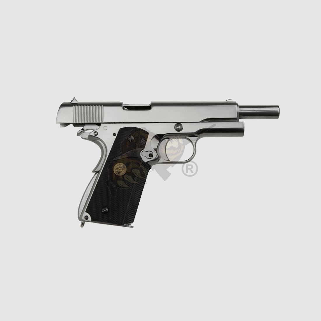M1911 MEU Full Metal, GBB Silber -F-