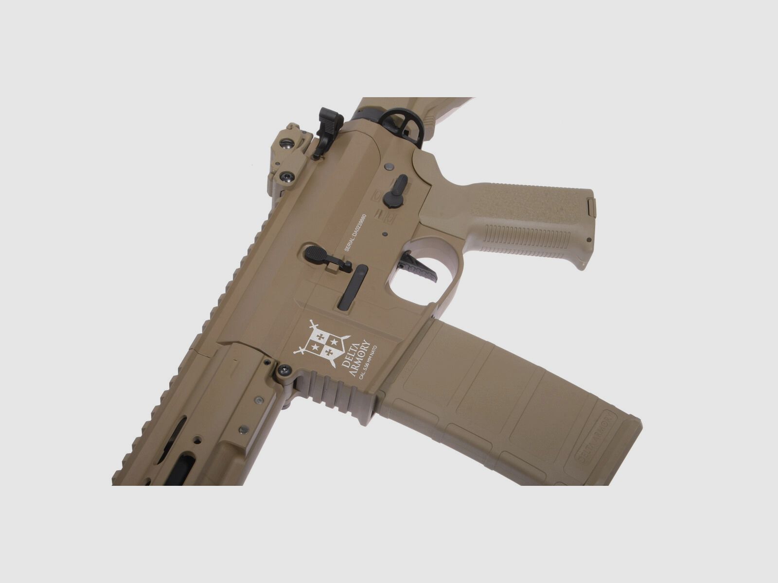 AR15 TEMPEST 2 ALPHA EAGLE ETU Tan S-AEG Softair Rifle Free from 18 Years | Delta Armory