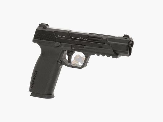 G&G Piranha Mk I GBB Airsoft Pistool in zwart -F-