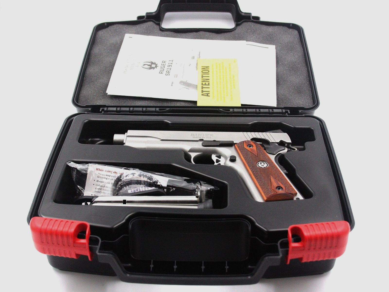 Pistole Ruger SR 1911, Occ., .45 ACP, mit Holz Griffschalen, Bild 3 von 3