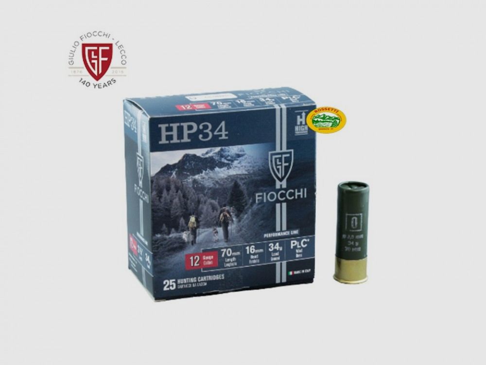 FIOCCHI Patronen HP 34 Kal.12 gr.34 pb.6 spezielle Taube