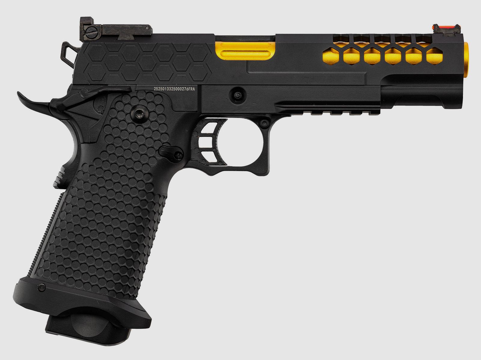 PISTOLET GOLDEN EAGLE HI-CAPA 5.1 NOIR/GOLD 6MM Billes Airsoft, image 1 sur 5