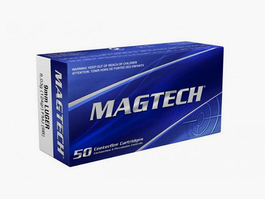 MAGTECH 9MM LUGER 124GRS. - FMJ/VM - 50 SCHUSS
