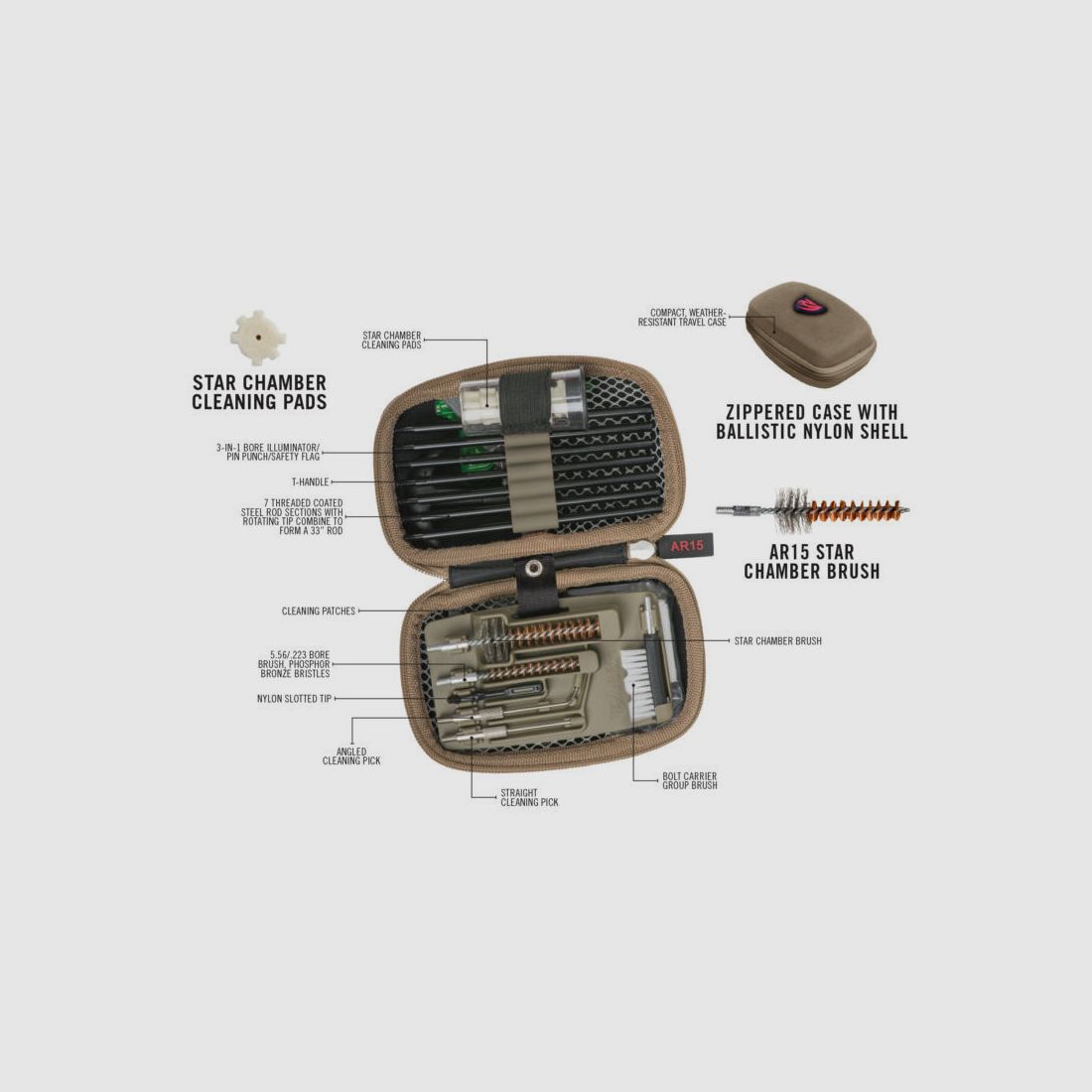 Real Avid AVGCKAR15 Kit de limpieza Gun Boss® AR-15, imagen 2 de 3