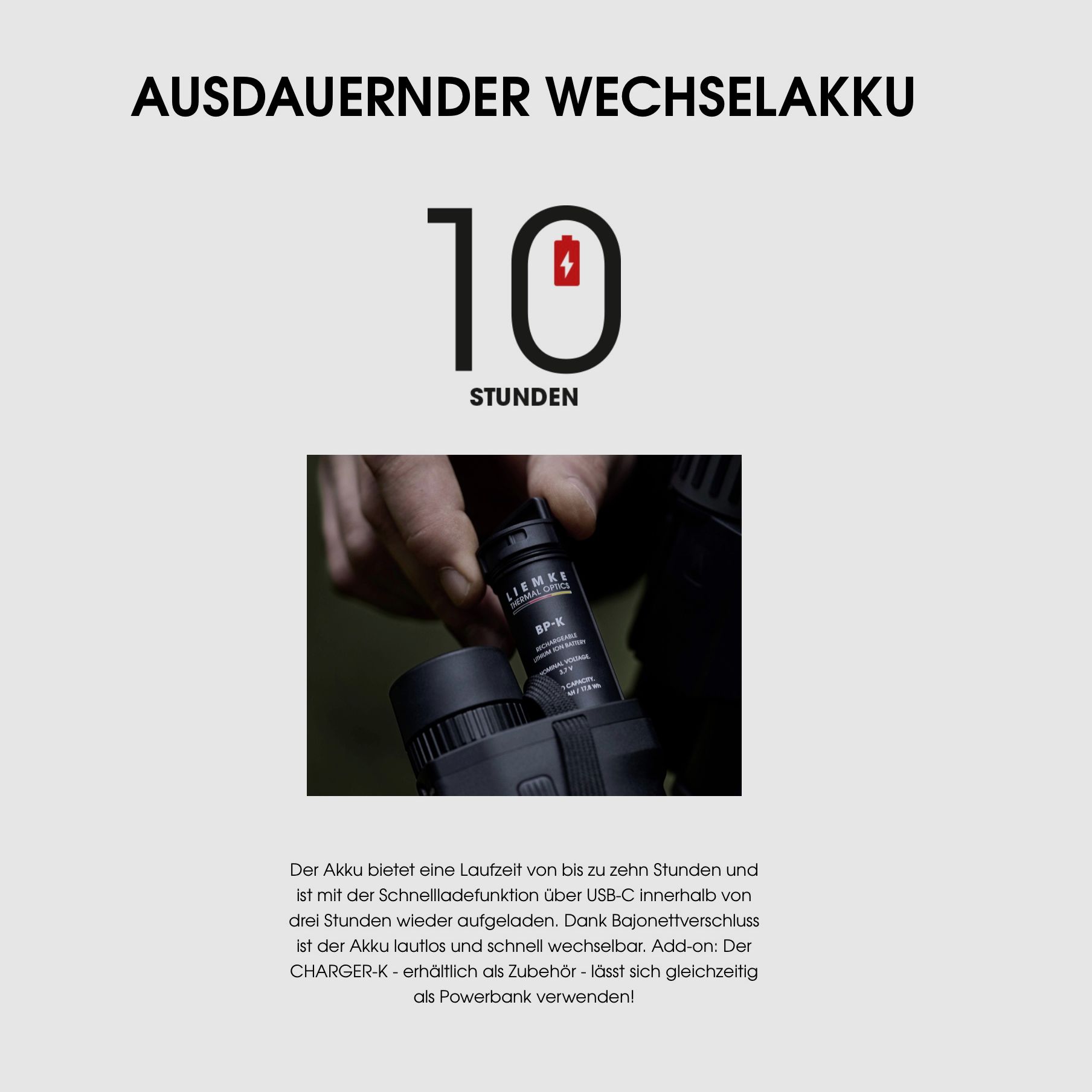 LIEMKE KEILER 25.1 Wärmebildhandgerät 12 μm 1.250 m