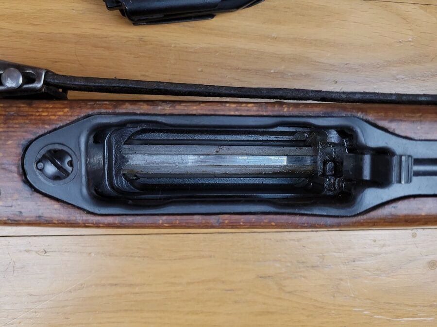Schönes und seltenes deutsches Selbstladegewehr Walther G43 / K43 – 10 Schuss in 8x57IS – Produktion DUV von 1944 – Nicht monomatrikuliert – Getestet – Schöne Stempel und schönes Holz – Gewehrriemen – „mythische“ Waffe TBE +, Bild 13 von 34