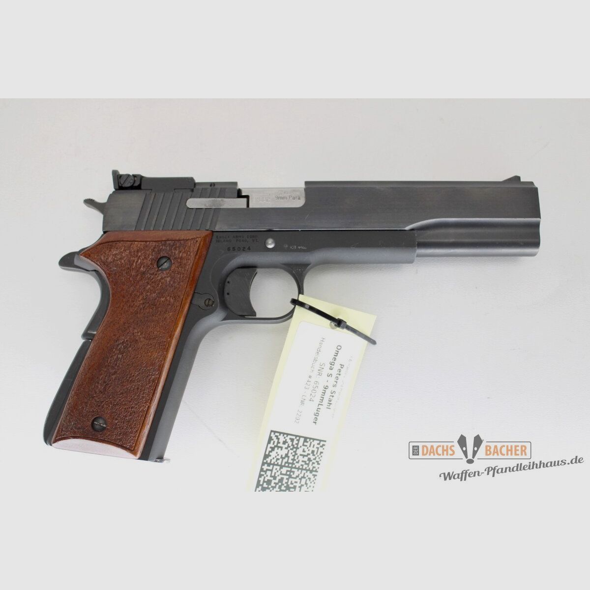 Pistole Peters Stahl Omega Match 6\" Kal. 9mm Luger