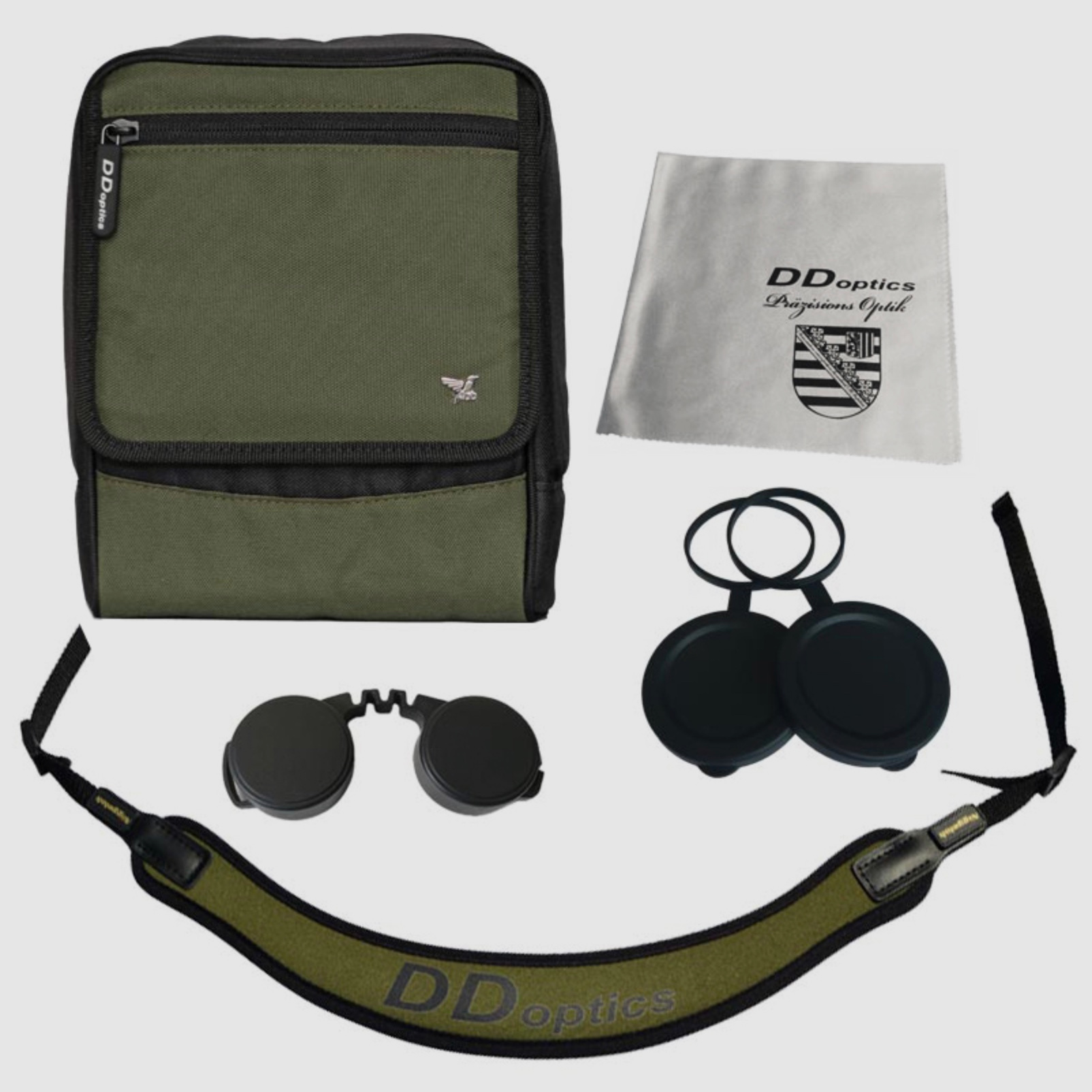 DDoptics 440120013 Fernglas Nighteagle Ergo 15x56 Gen 3.1 Grün mit Zubehör