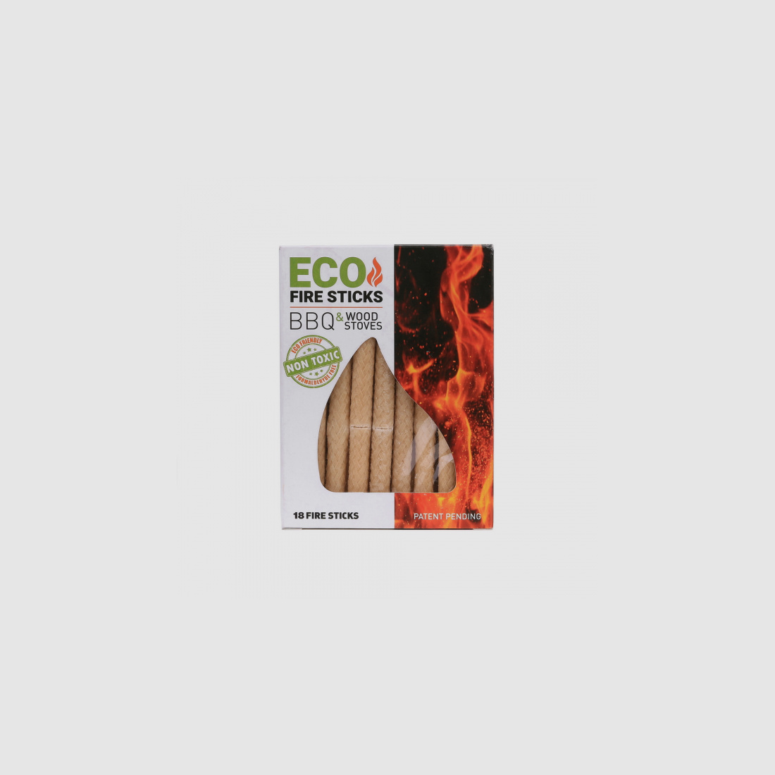 18 St.-Pack Eco Fire Sticks Feueranzünder für Grill + Kamin - ungiftig - natürliche Rohstoffe