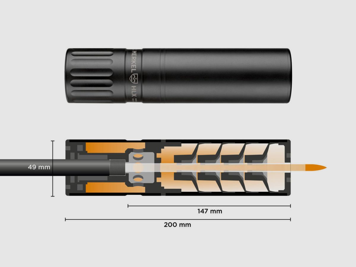 Merkel HLX Suppressor Schalldämpfer by B&T