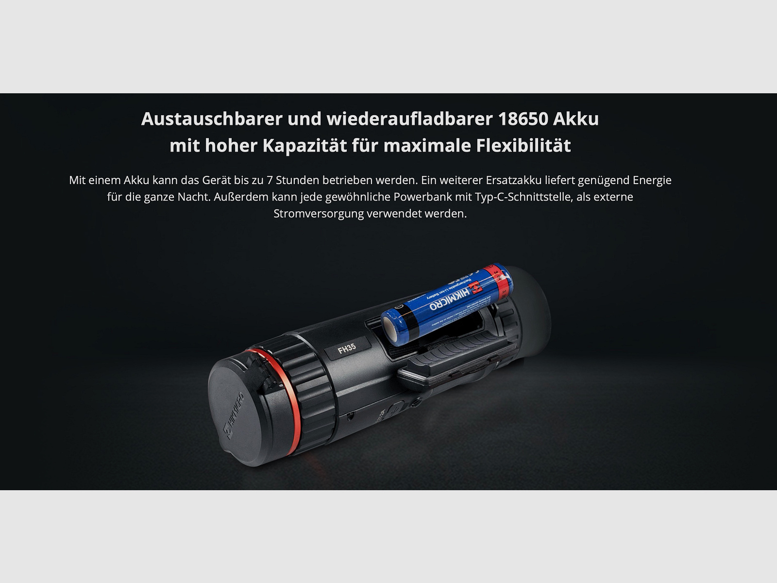 Hikmicro Monokular Falcon FQ35 Wärmebildkamera 640 x 512 12 μm <20 mK
