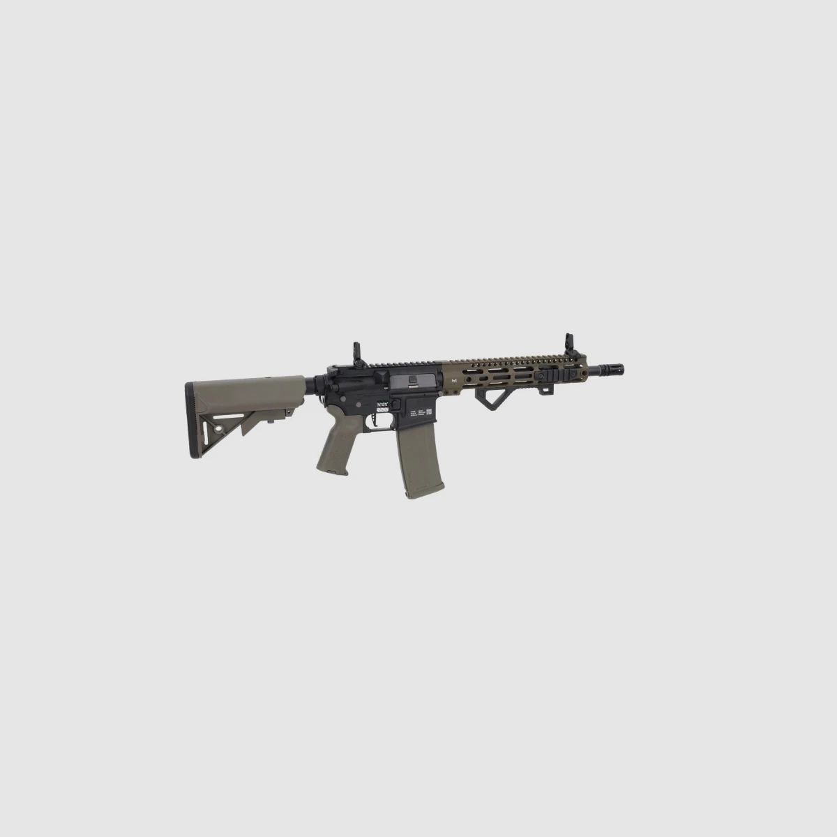 SA M4 Carbine M-LOK (SA-P20 PRIME™ Aster II ETU BLDC™) Rifle Airsoft Libre a partir de 18 - Negro/Oliva -F-